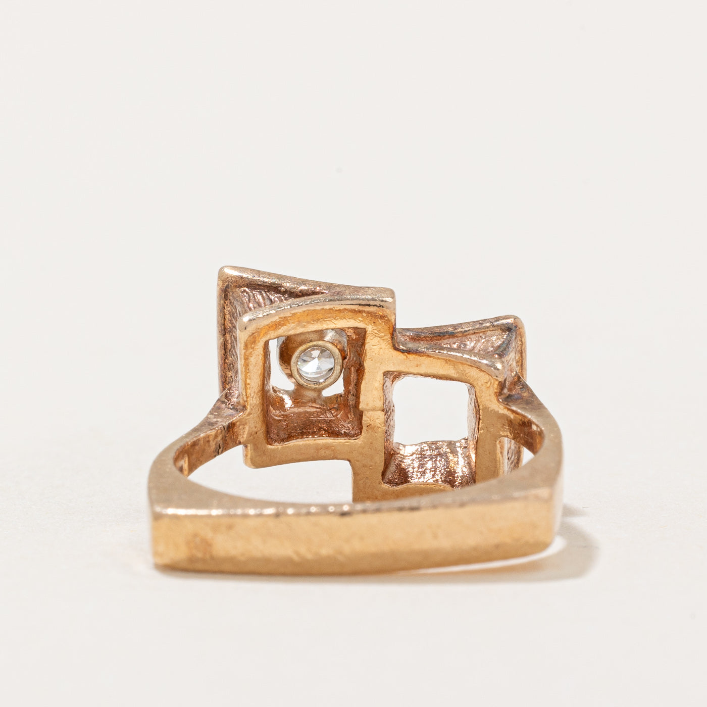 Diamond Geometric Cocktail Ring | 0.13ct | SZ 4 |
