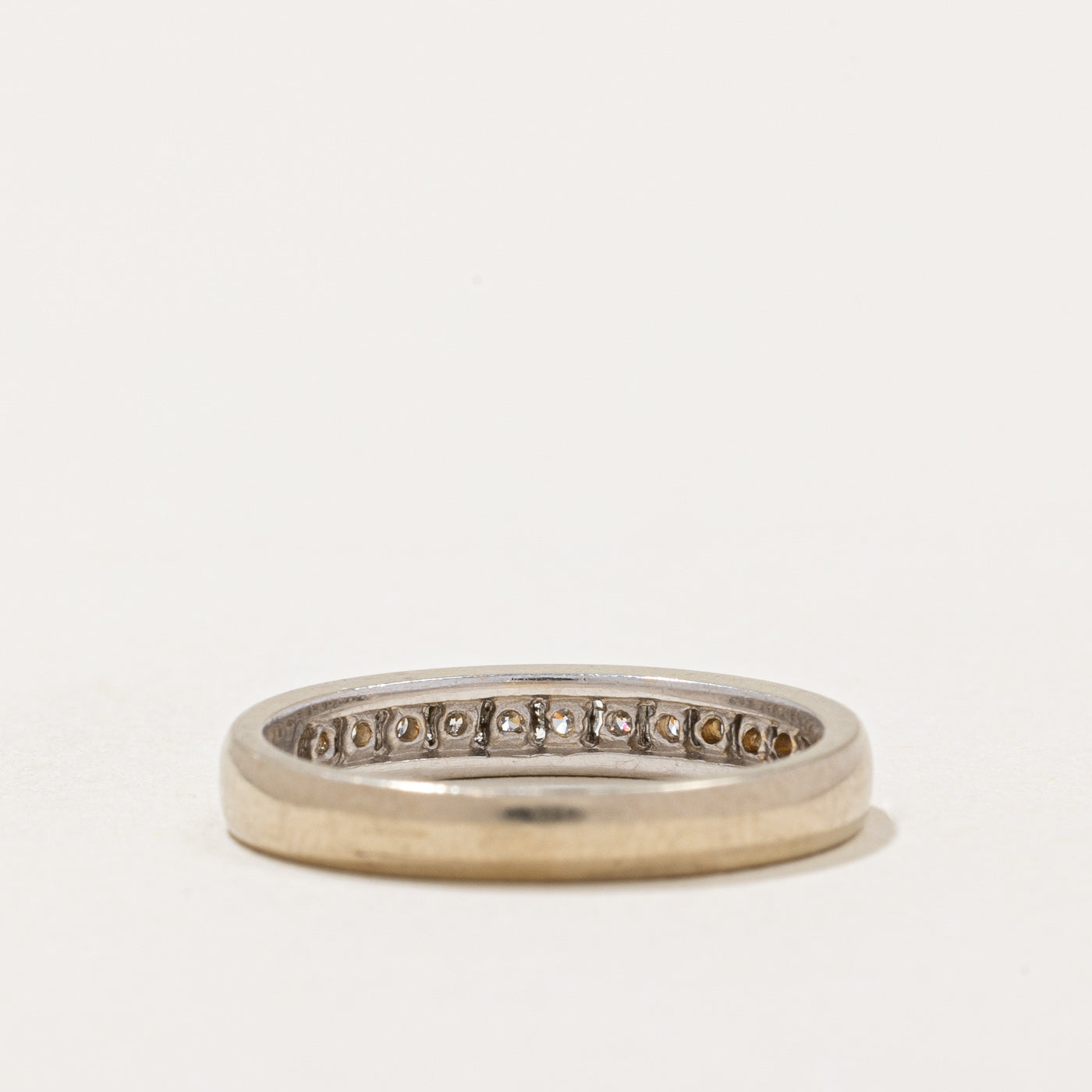 Alliance semi-éternité sertie de diamants en canal | 0,25 ct au total | Taille 5,25 |