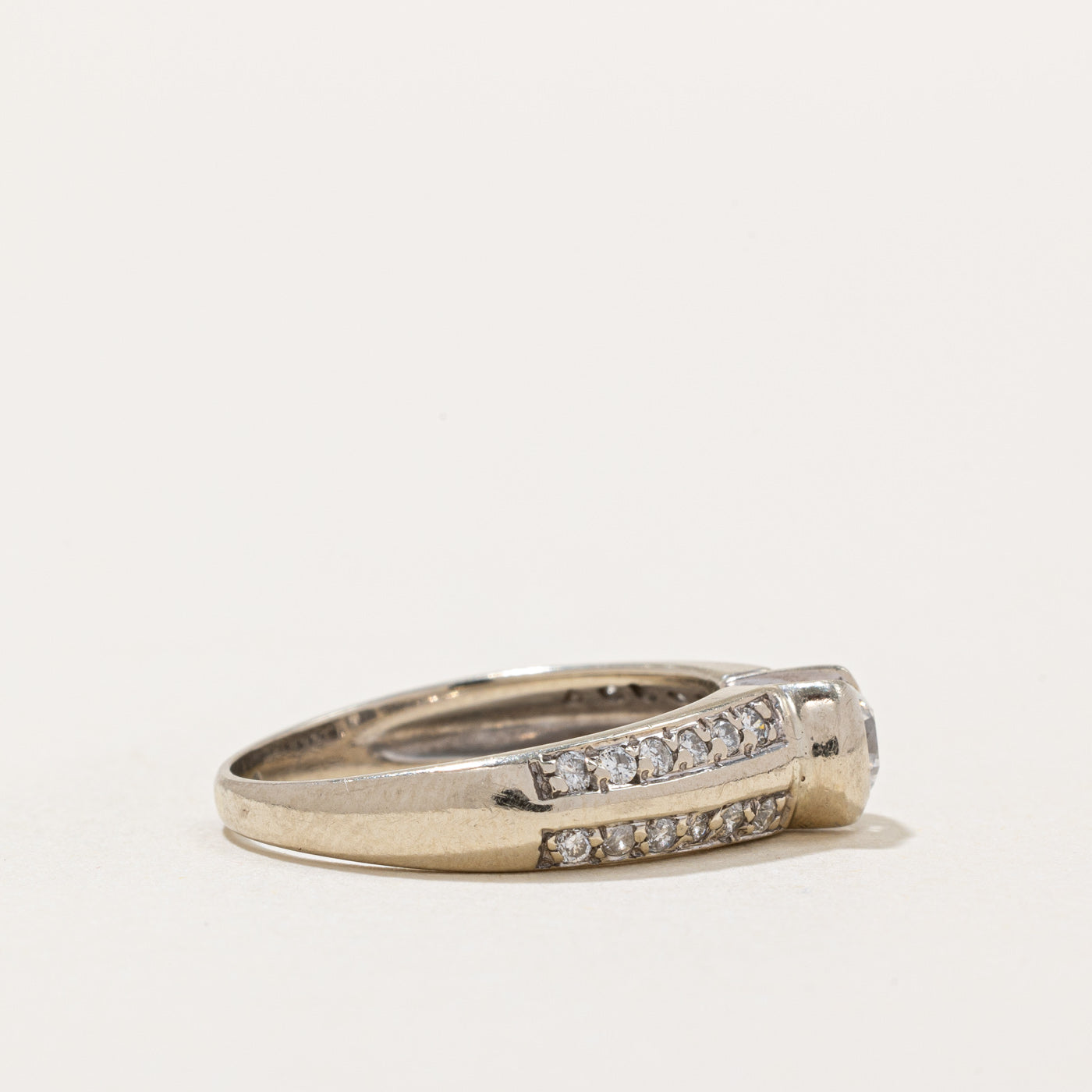 Semi Bezel Diamond Engagement Ring | 0.58ctw | SZ 7 |