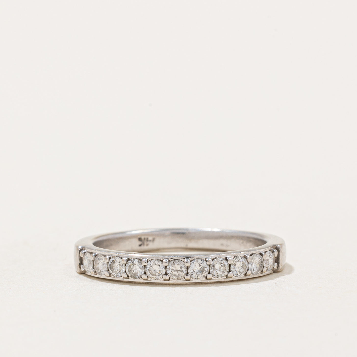 Diamond Semi Eternity Band | 0.22ctw | SZ 4.5 |