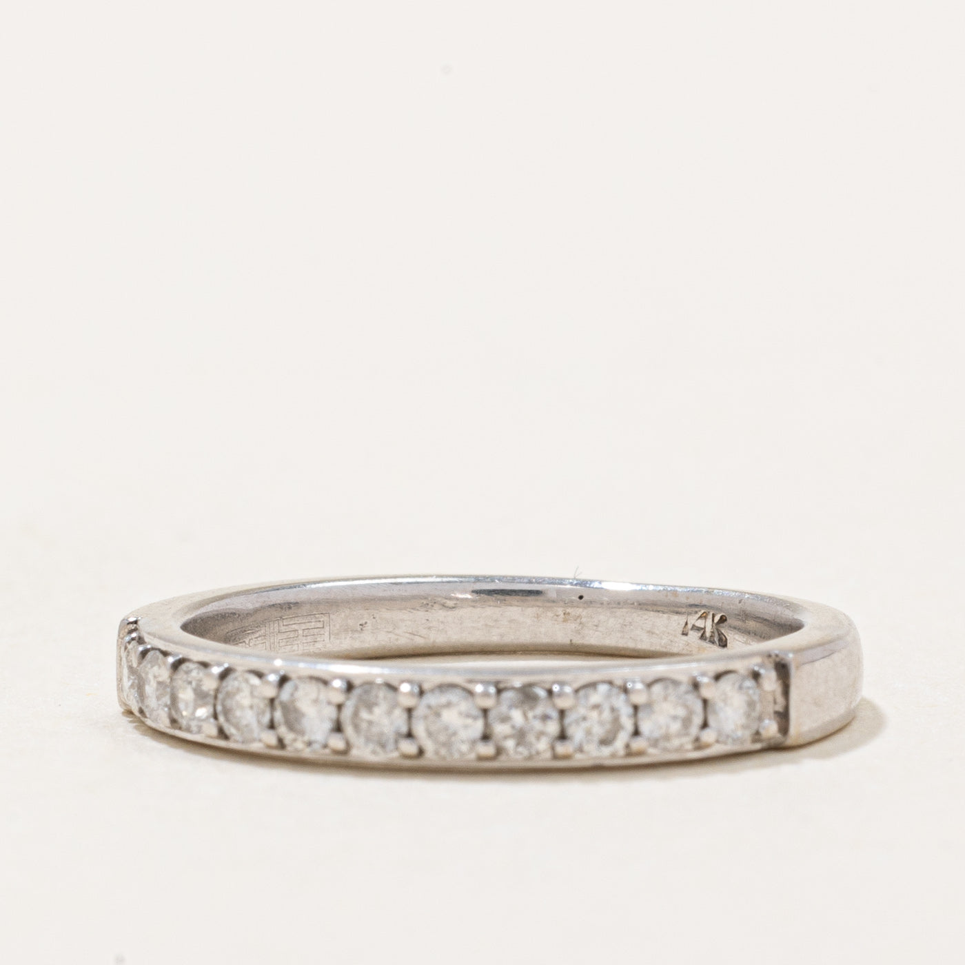Diamond Semi Eternity Band | 0.22ctw | SZ 4.5 |