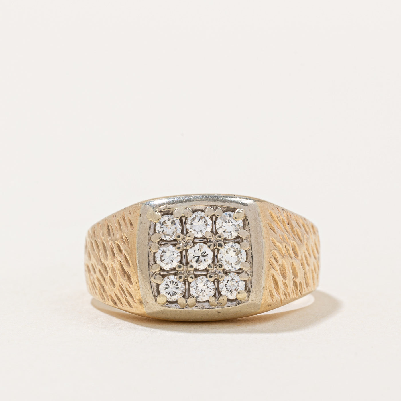 Diamond Grid Ring | 0.40ctw | SZ 8.5 |