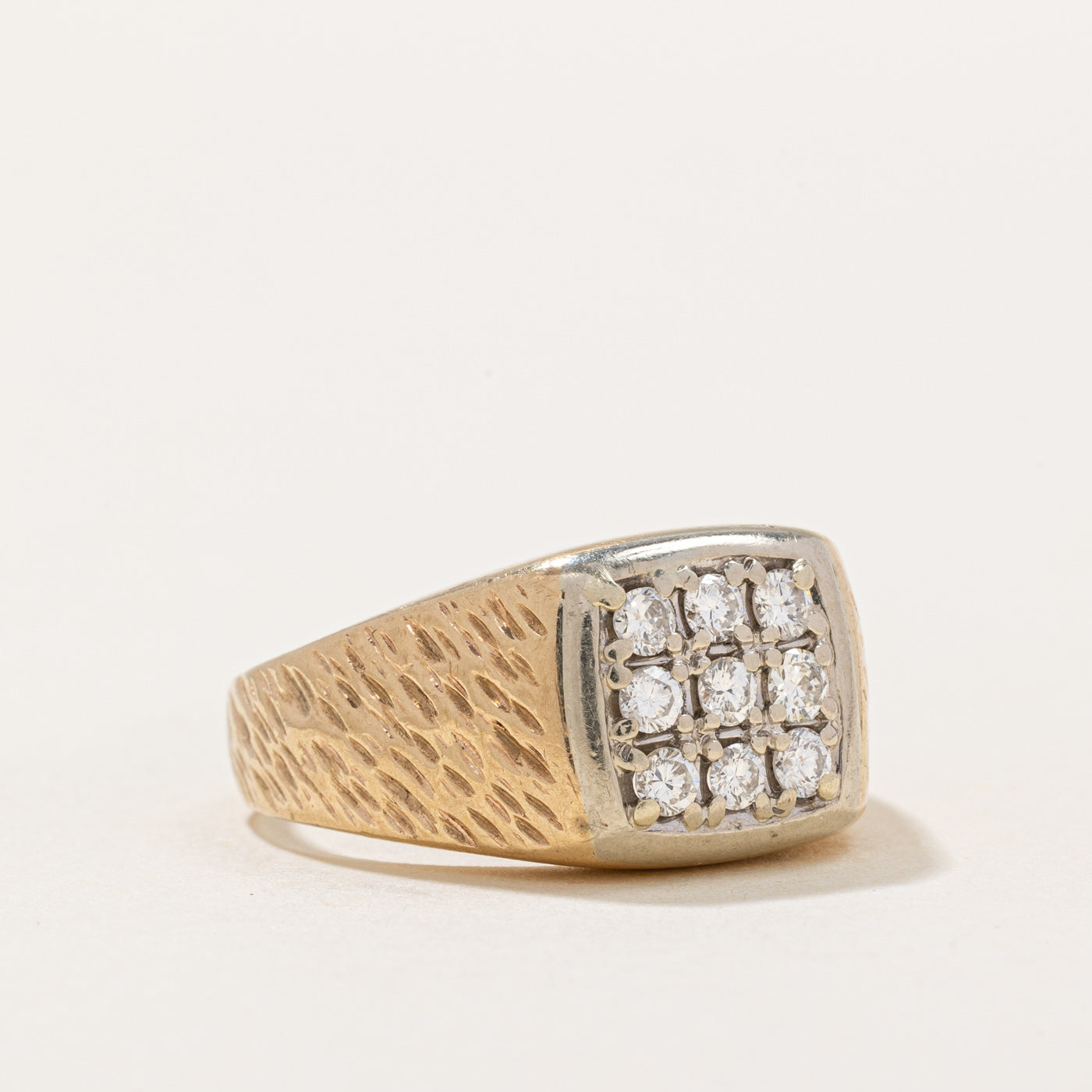 Diamond Grid Ring | 0.40ctw | SZ 8.5 |