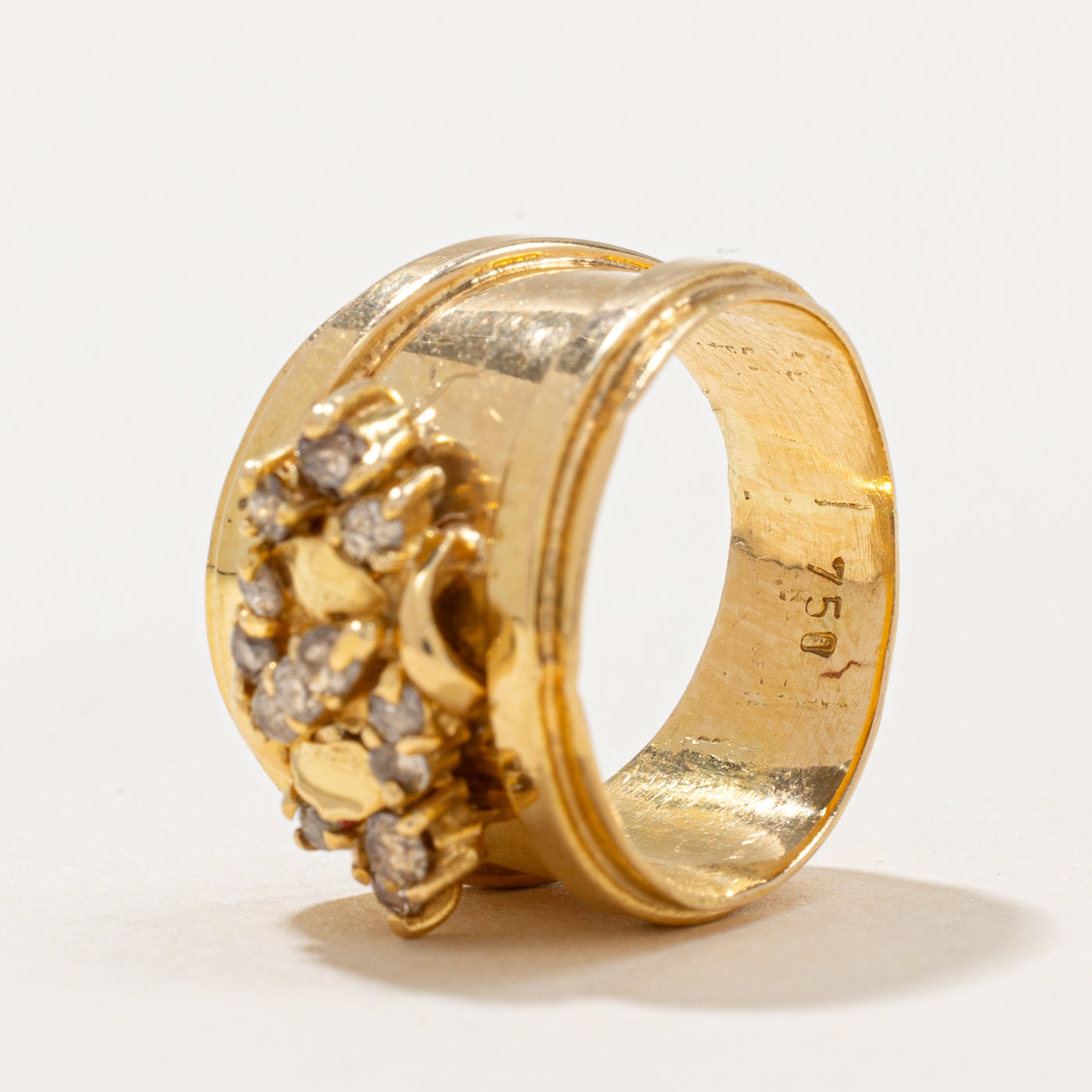 Diamond Cluster Cocktail Ring | 0.27ctw | SZ 3.5 |