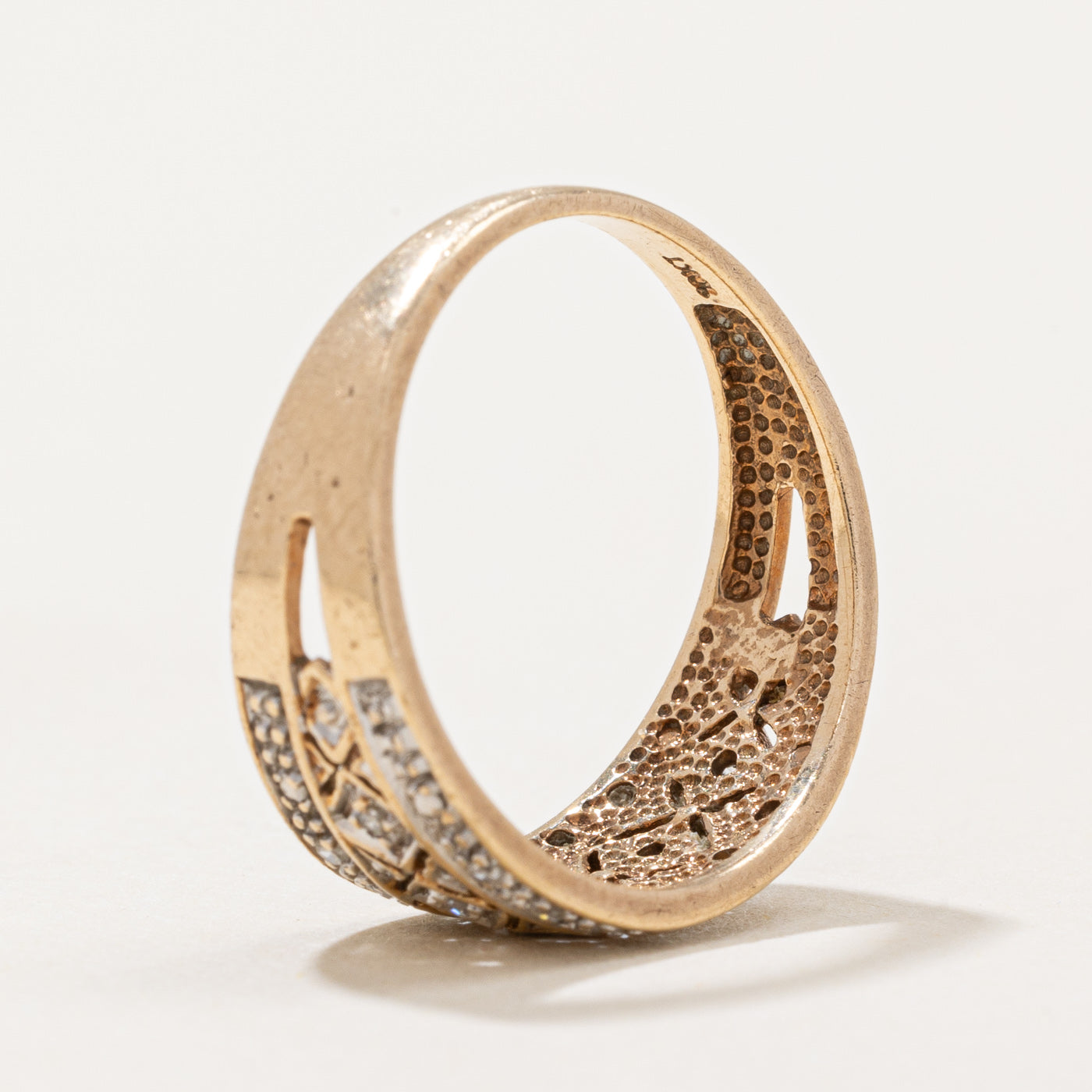 Bague cocktail en diamants | 0,08 ct | Taille 6 |