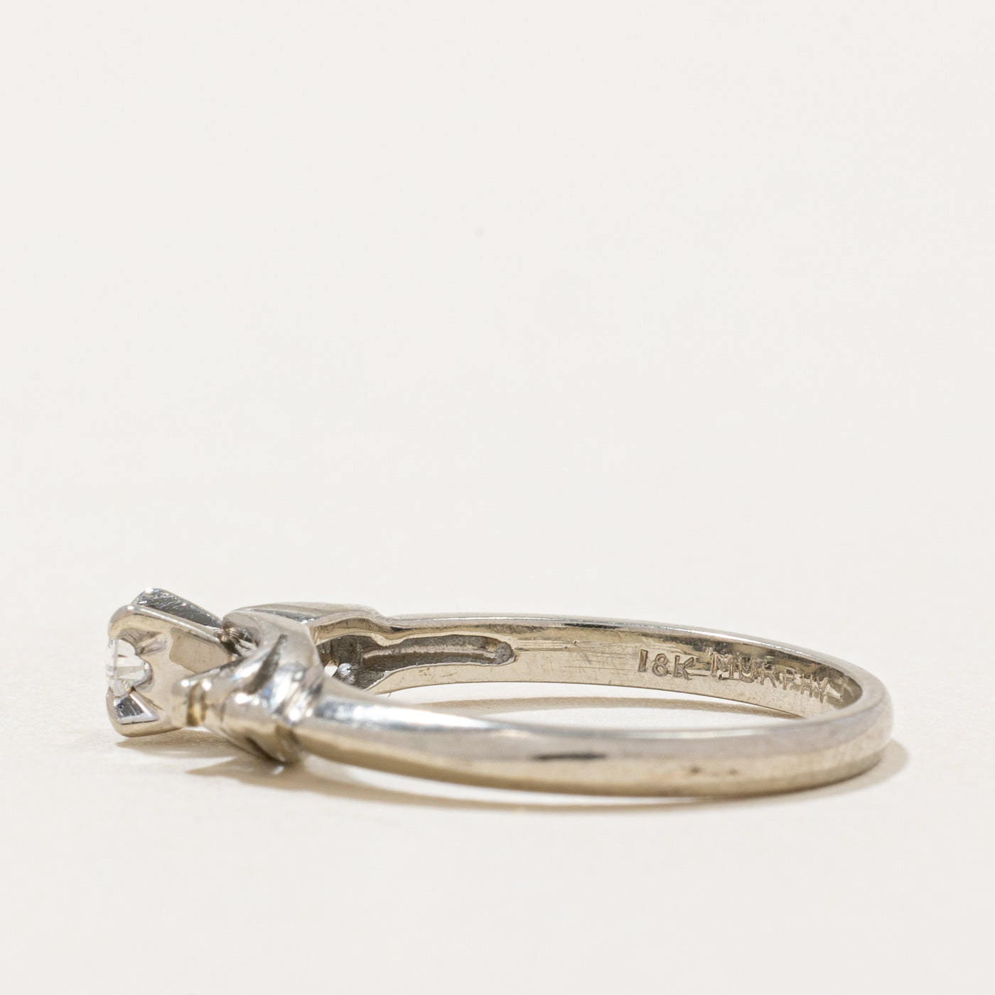 High Set Diamond Ring | 0.12ct | SZ 5.75 |