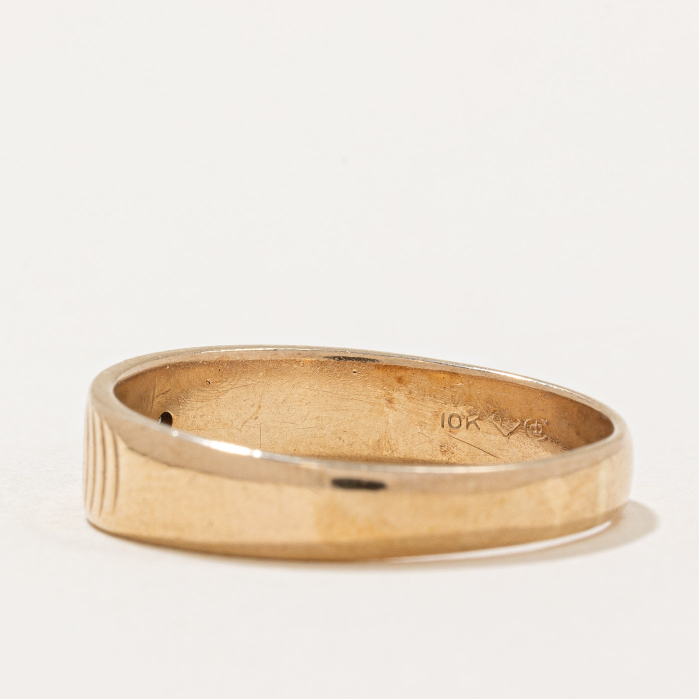 Textured Diamond Band | 0.015ct | SZ 10.75 |