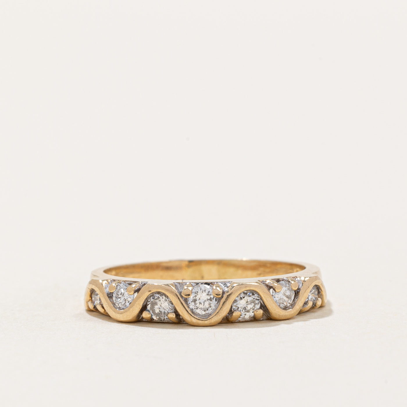 Diamond Wave Band | 0.28ctw | SZ 6.75 |