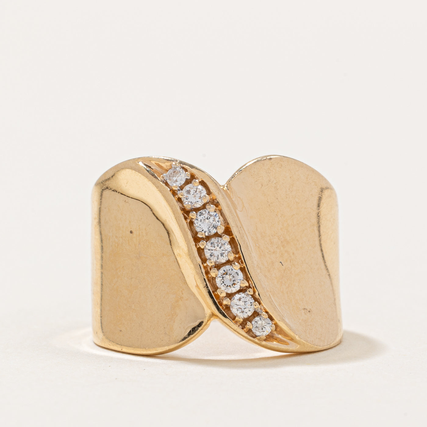 Diamond Waterfall Ring | 0.20ctw | SZ 5.25 |