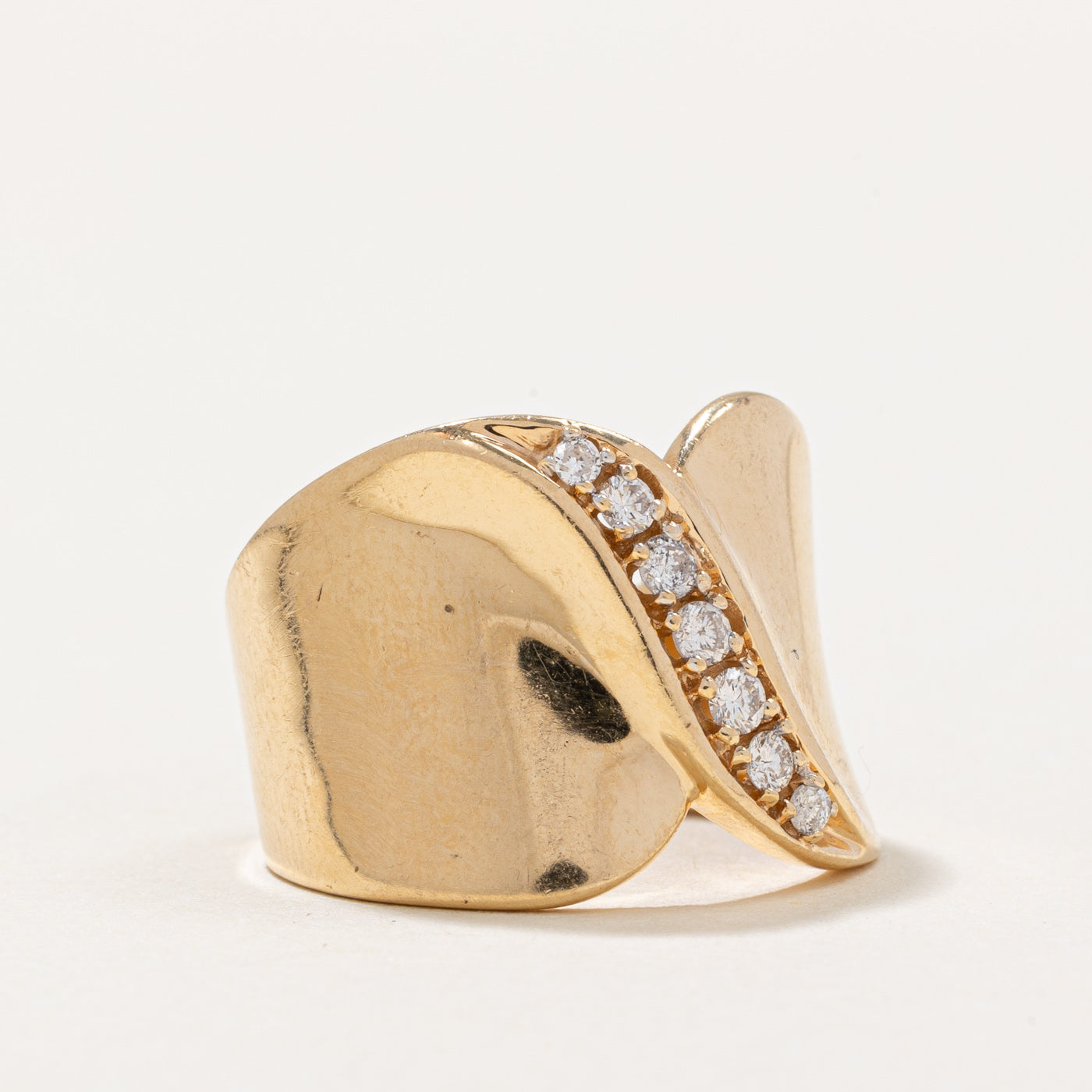 Diamond Waterfall Ring | 0.20ctw | SZ 5.25 |