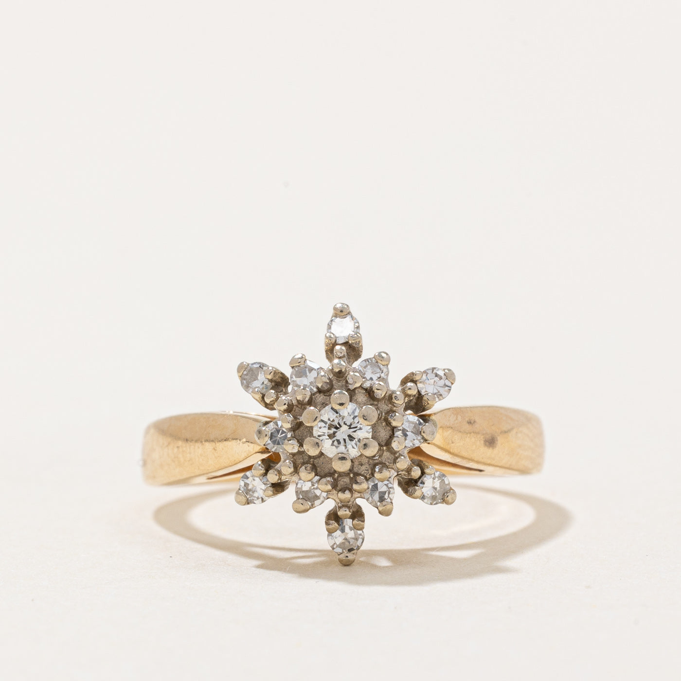 Diamond Cluster Cocktail Ring | 0.21ctw | SZ 5 |
