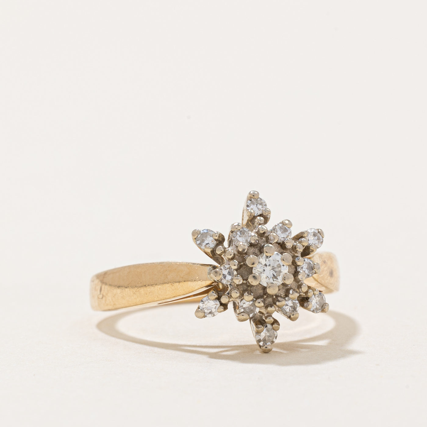 Diamond Cluster Cocktail Ring | 0.21ctw | SZ 5 |
