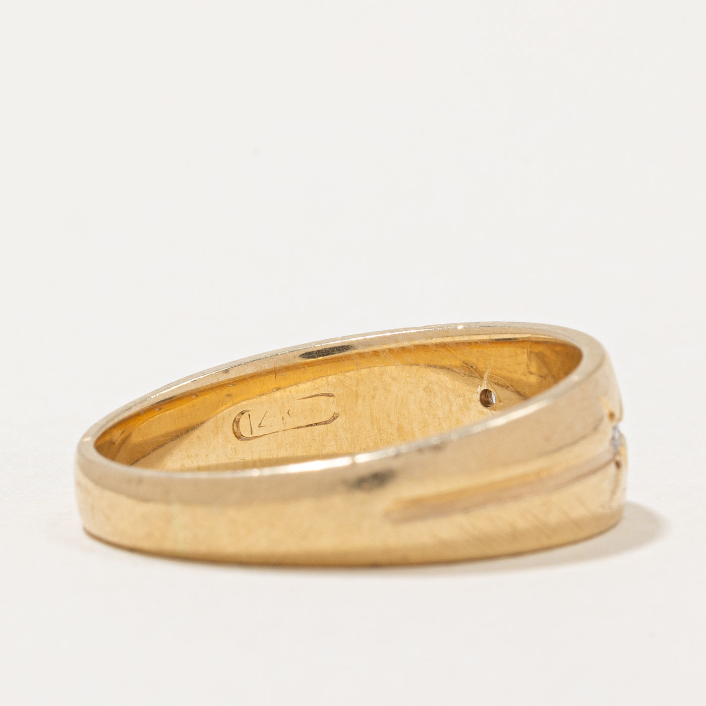 Bague étoile à trois diamants | 0,06 ct | Taille 10 |