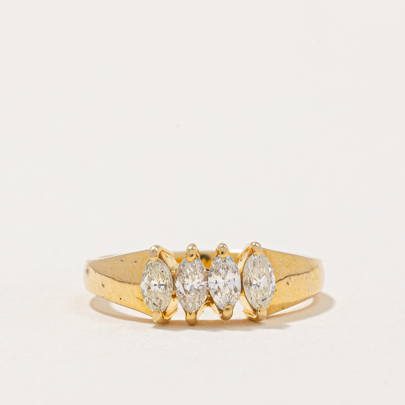 Four Stone Marquise Cut Diamond Ring | 0.40ctw | SZ 5.5 |