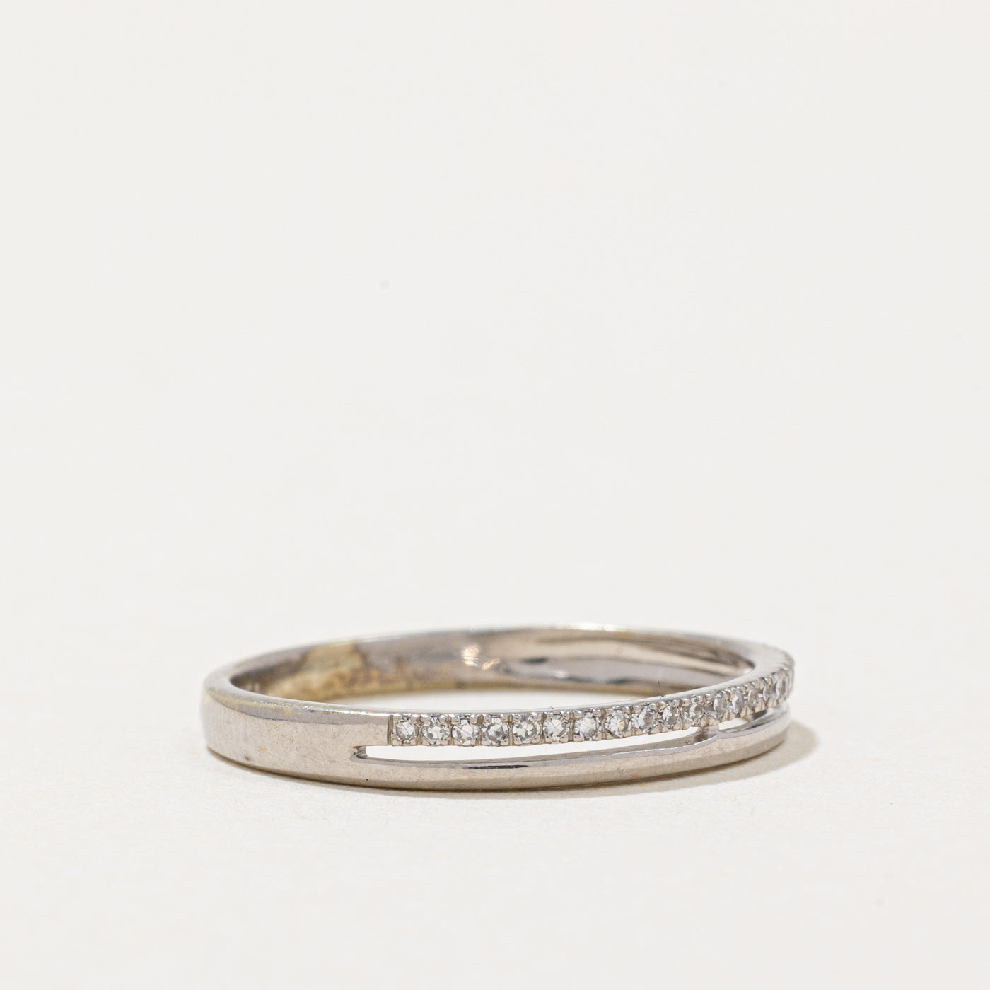 Diamond Semi Eternity Band | 0.05ctw | SZ 6.25 |