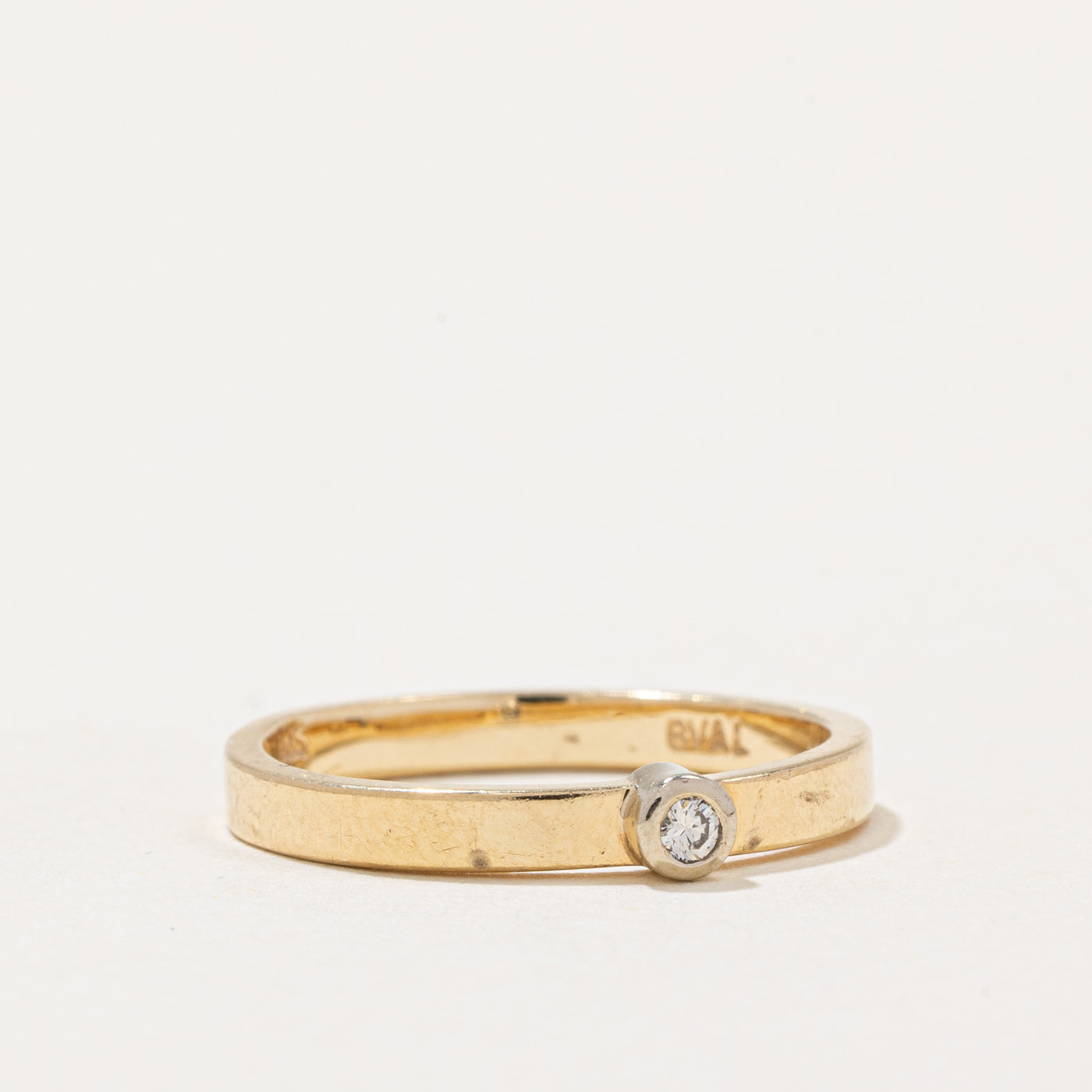 Bezel Set Diamond Ring | 0.03ct | SZ 6 |