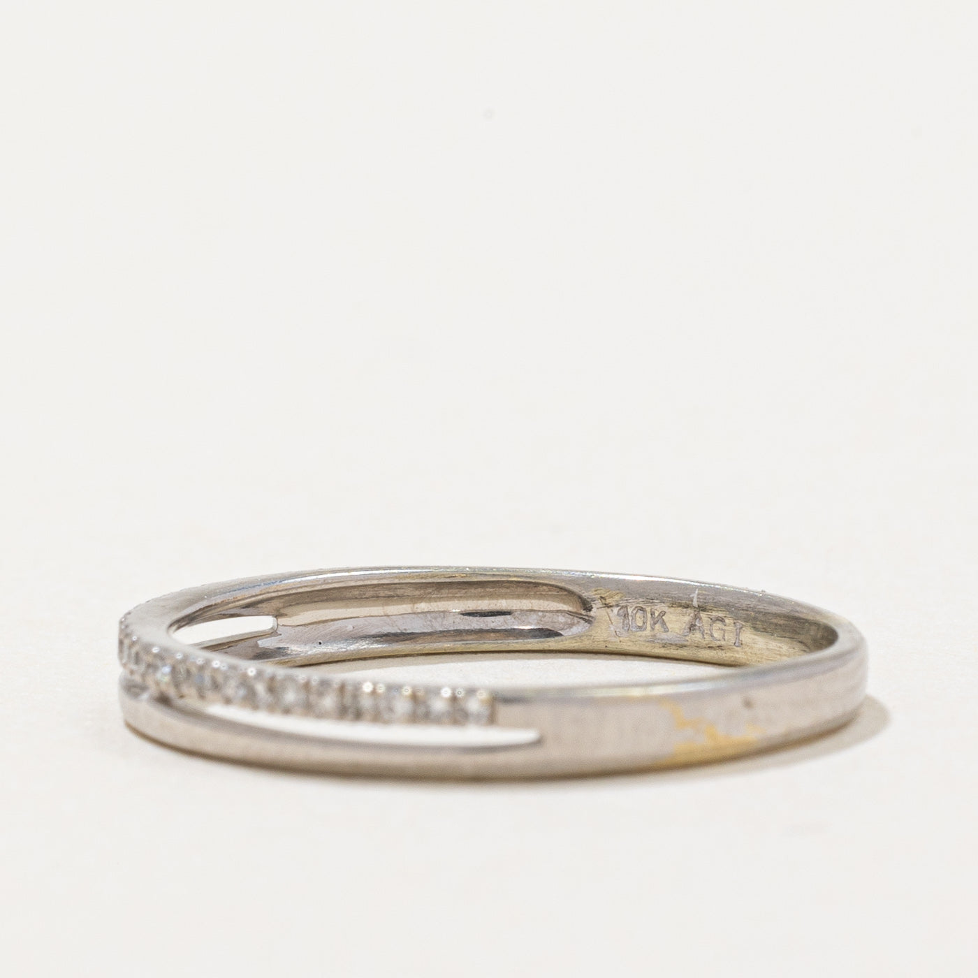 Diamond Semi Eternity Band | 0.05ctw | SZ 6.25 |