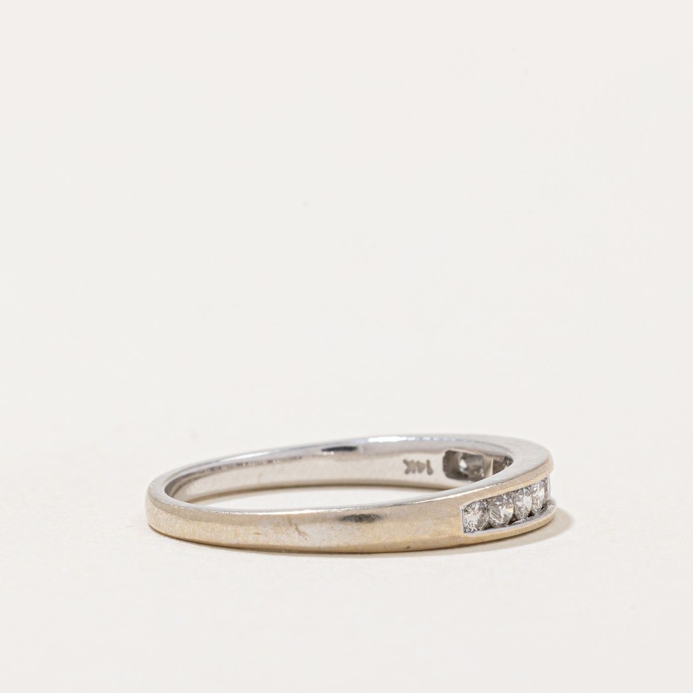 Channel Set Semi Eternity Diamond Band | 0.25ctw | SZ 6.5 |