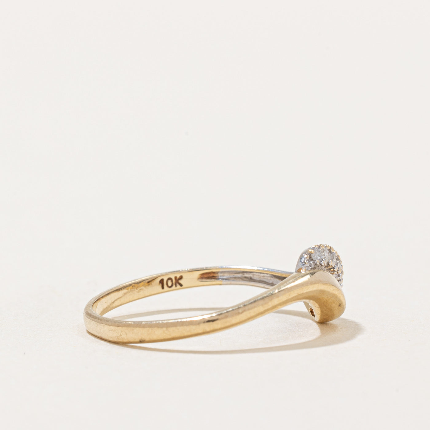 Bague cascade de diamants | 0,07 ct | Taille 6,5 |
