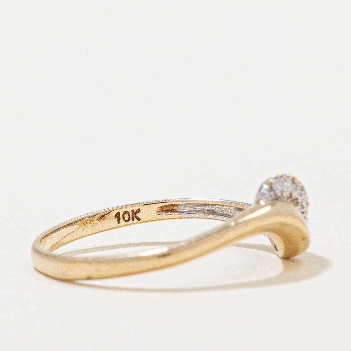 Bague cascade de diamants | 0,07 ct | Taille 6,5 |