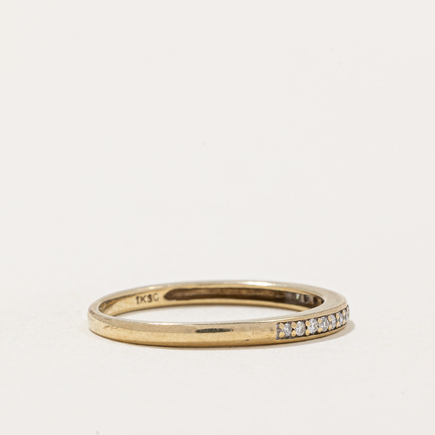 Diamond Semi Eternity Band | 0.10ctw | SZ 7.75 |
