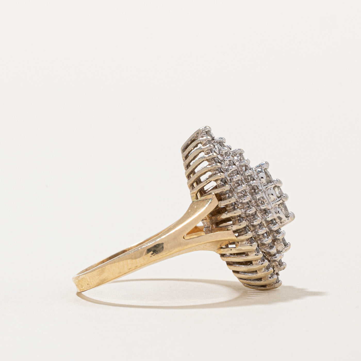 Bague cocktail en diamants | 0,86 ct | Taille 8 |