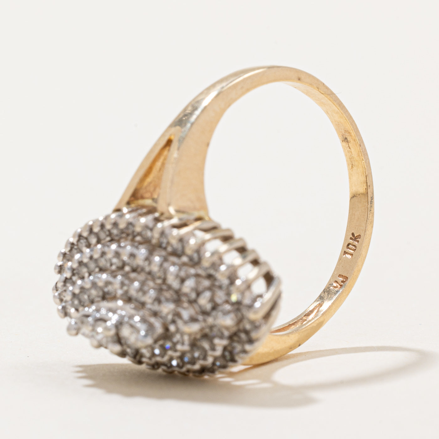 Bague cocktail en diamants | 0,86 ct | Taille 8 |