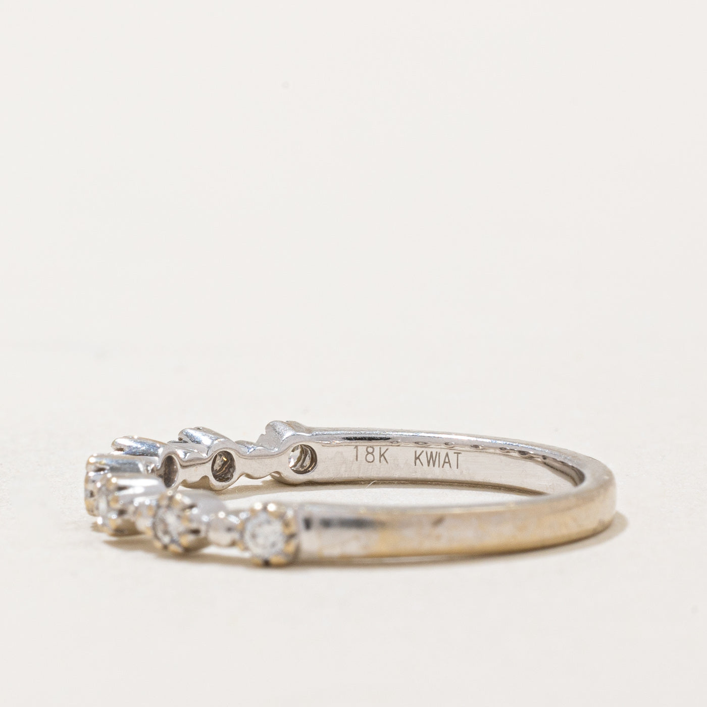 Diamond Semi Eternity Band Ring | 0.16ctw | SZ 6.25 |