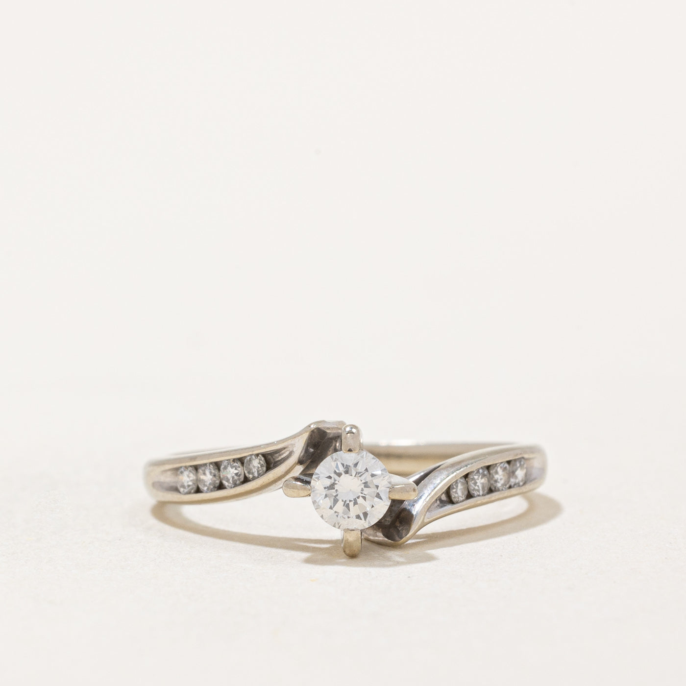 Cathedral Set Diamond Engagement Ring | 0.26ctw | SZ 4.25 |