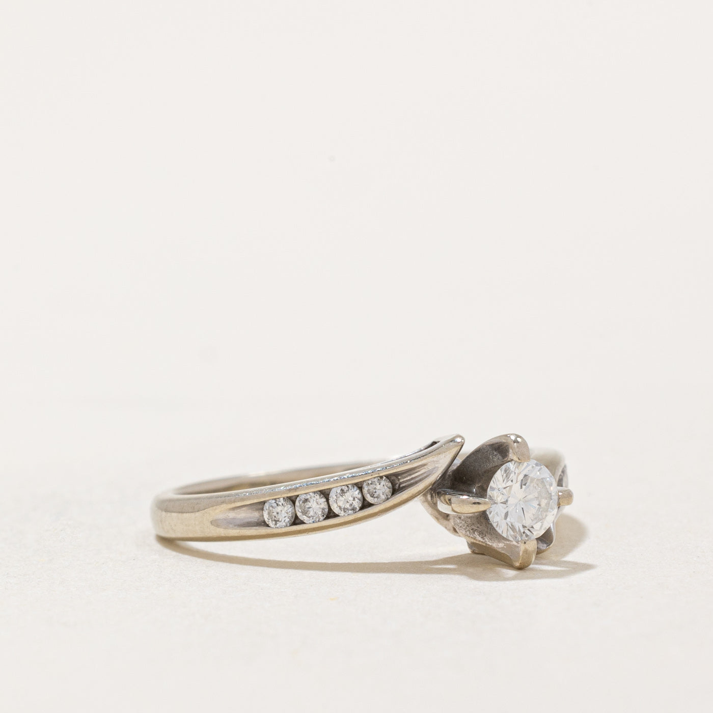 Cathedral Set Diamond Engagement Ring | 0.26ctw | SZ 4.25 |