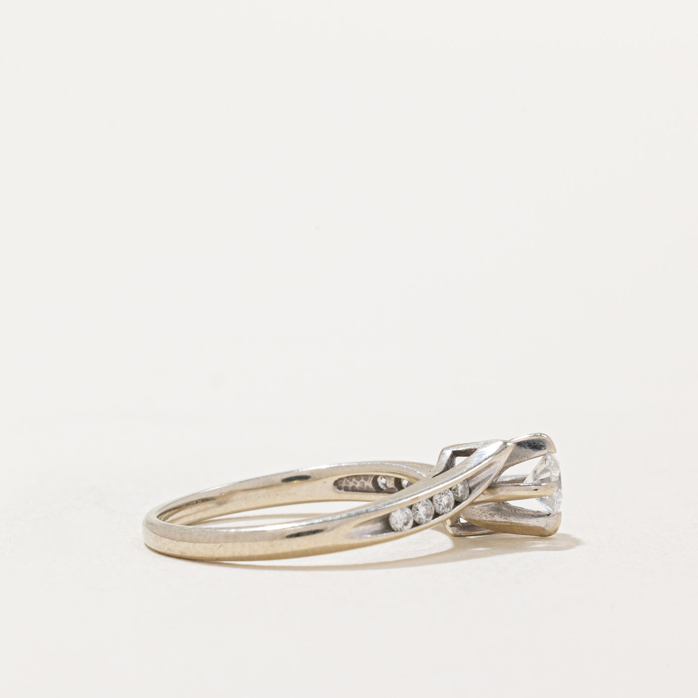 Cathedral Set Diamond Engagement Ring | 0.26ctw | SZ 4.25 |