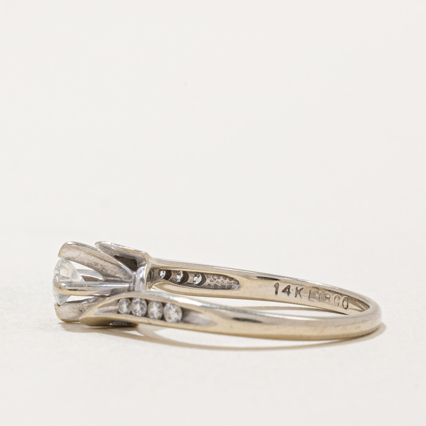 Cathedral Set Diamond Engagement Ring | 0.26ctw | SZ 4.25 |