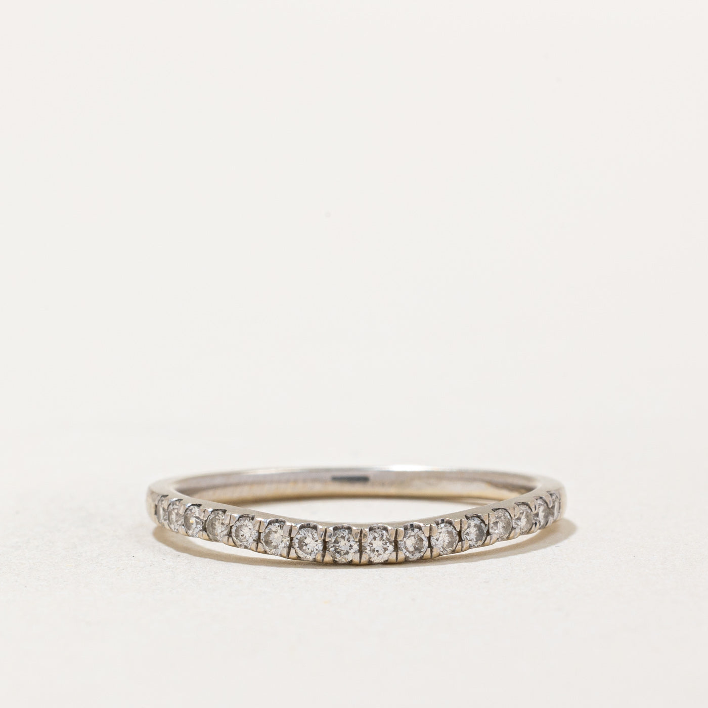 Diamond Semi Eternity Contour Band | 0.21ctw | SZ 7.25 |