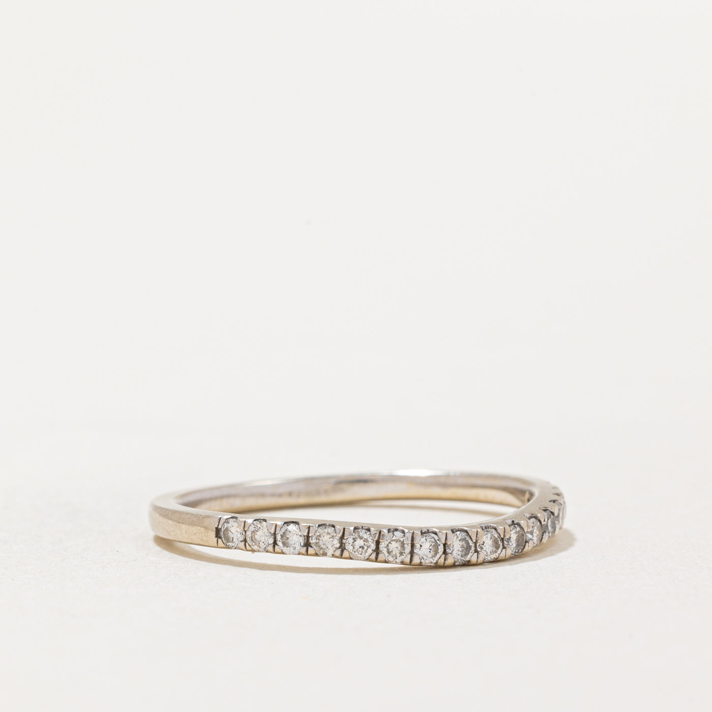 Diamond Semi Eternity Contour Band | 0.21ctw | SZ 7.25 |