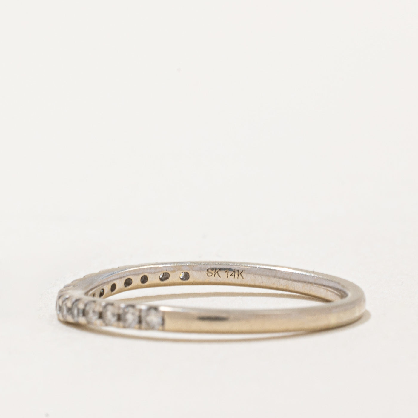 Diamond Semi Eternity Contour Band | 0.21ctw | SZ 7.25 |