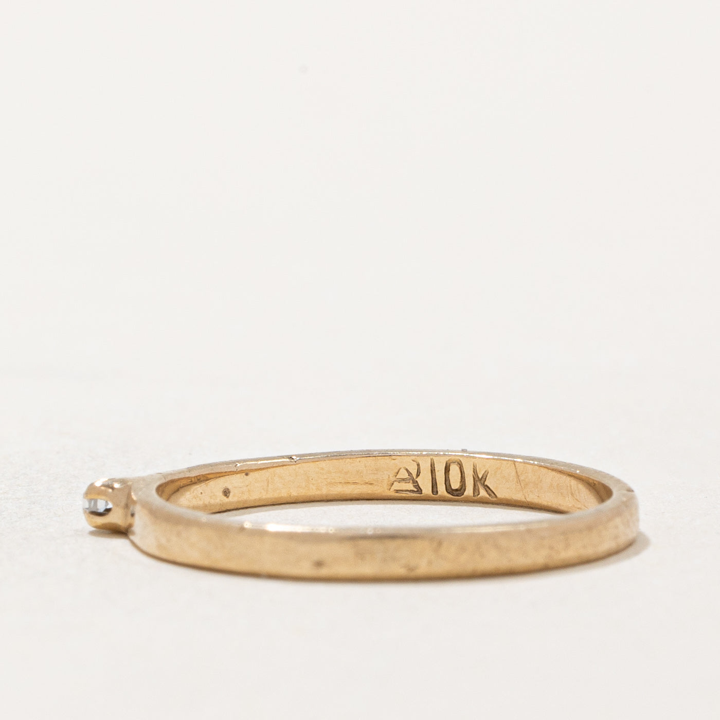 Bague solitaire en diamant | 0,01 ct | Taille 4 |