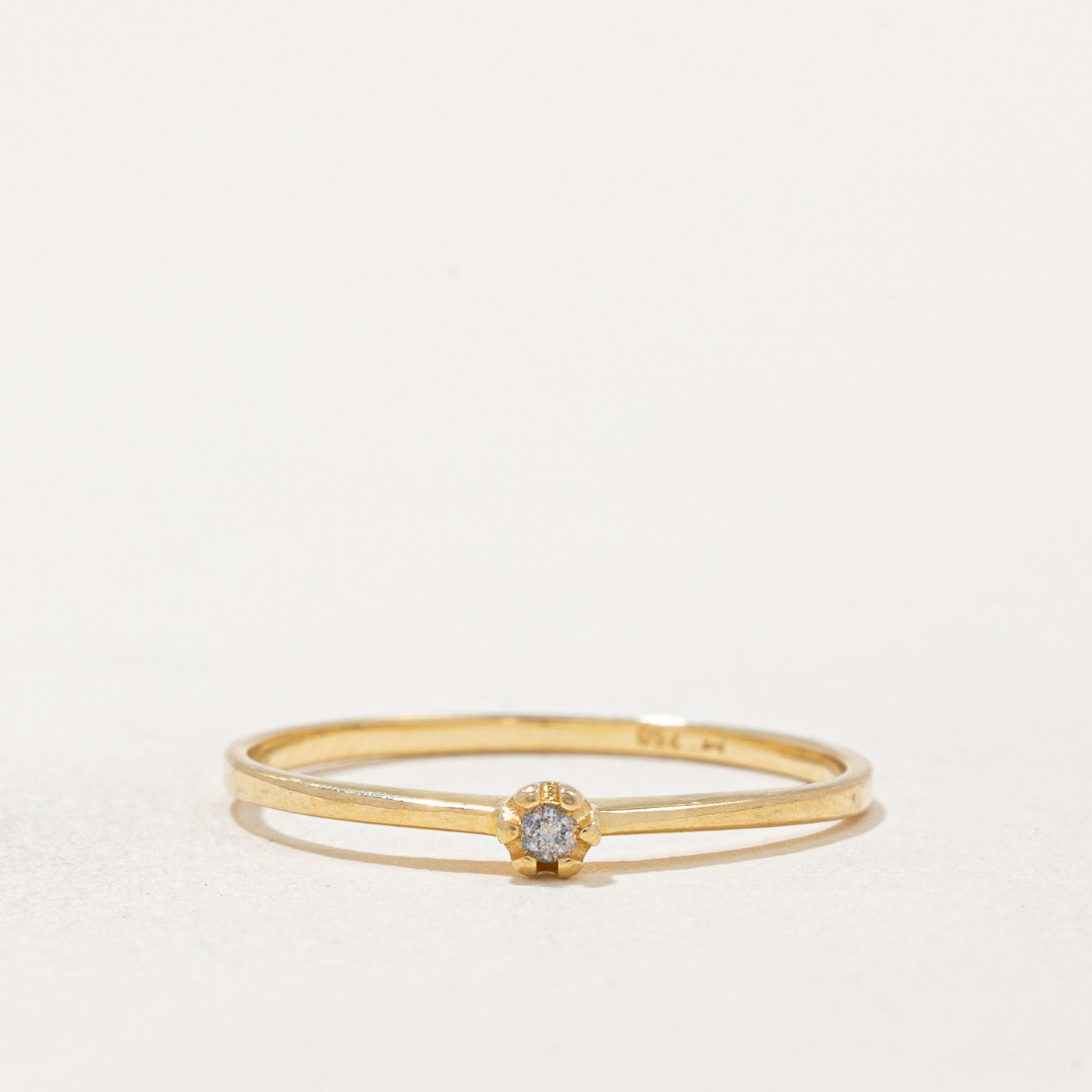 Solitaire Diamond Ring | 0.02ct | SZ 5.25 |