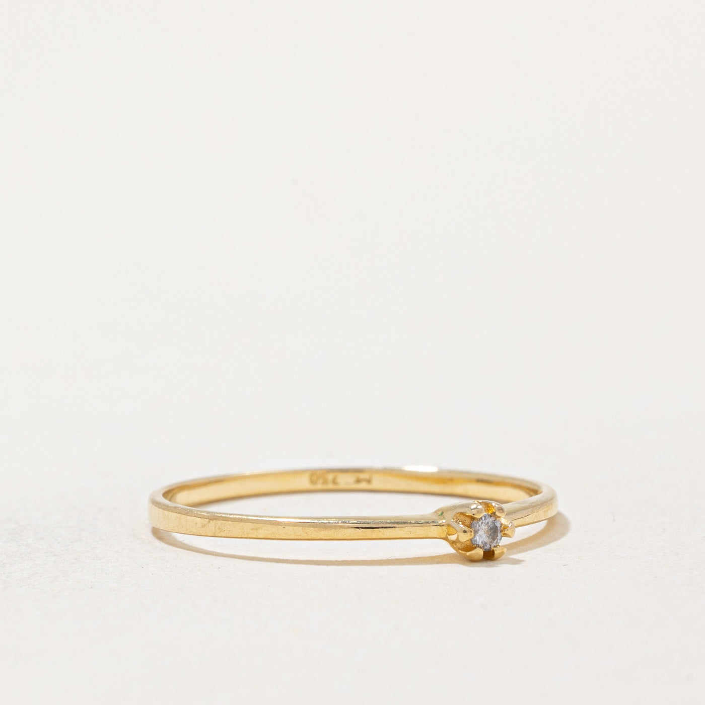 Solitaire Diamond Ring | 0.02ct | SZ 5.25 |