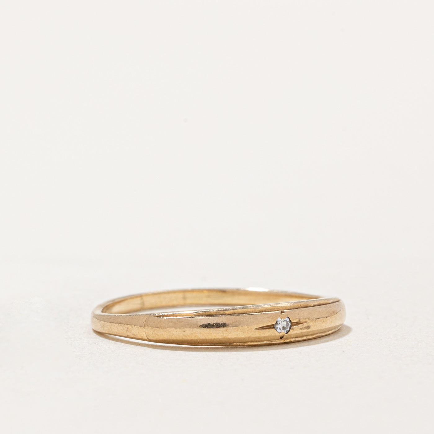 Bague sertie de diamants à fleur | 0,01 ct | Taille 6 |