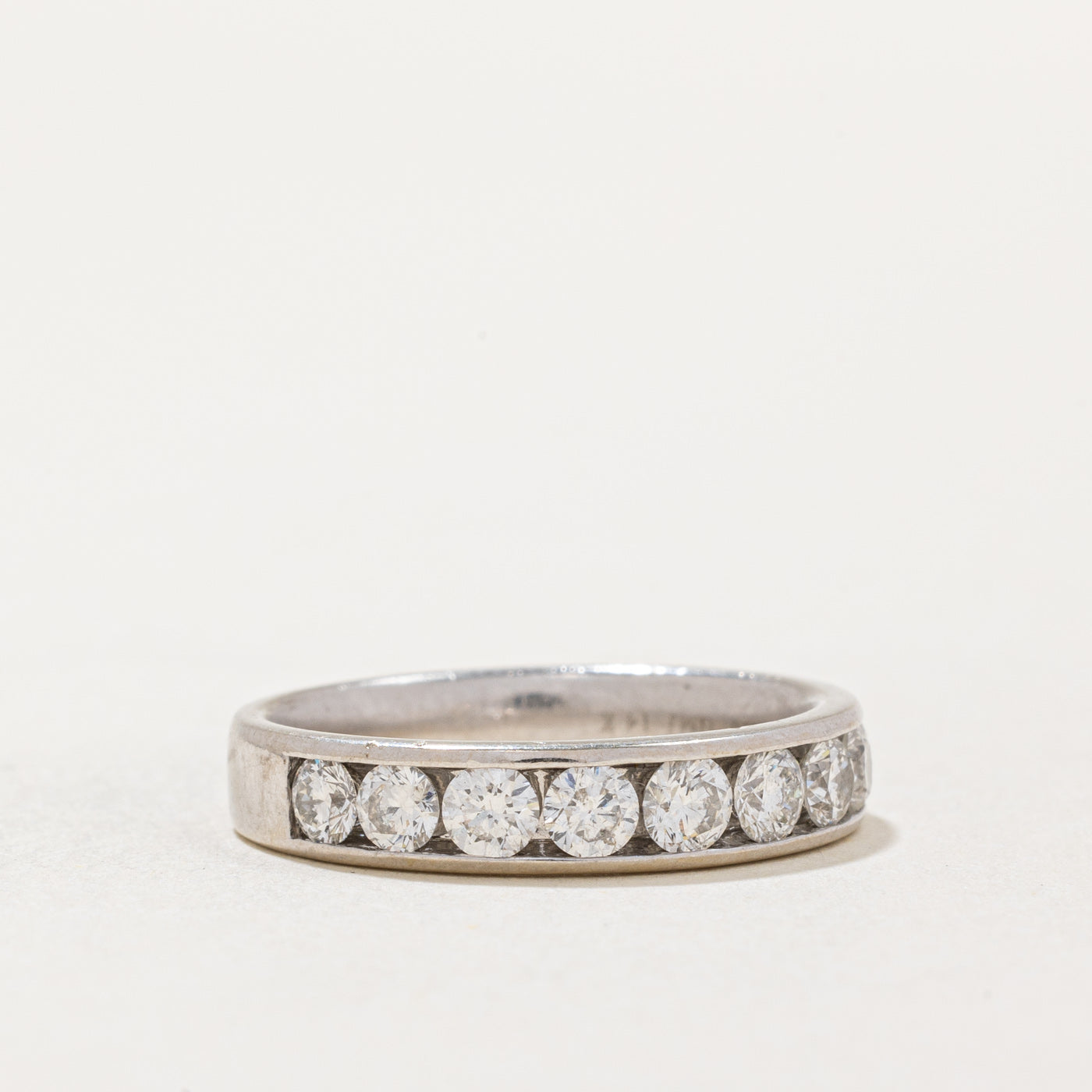 Channel Set Semi Eternity Diamond Band | 0.98ctw | SZ 6 |