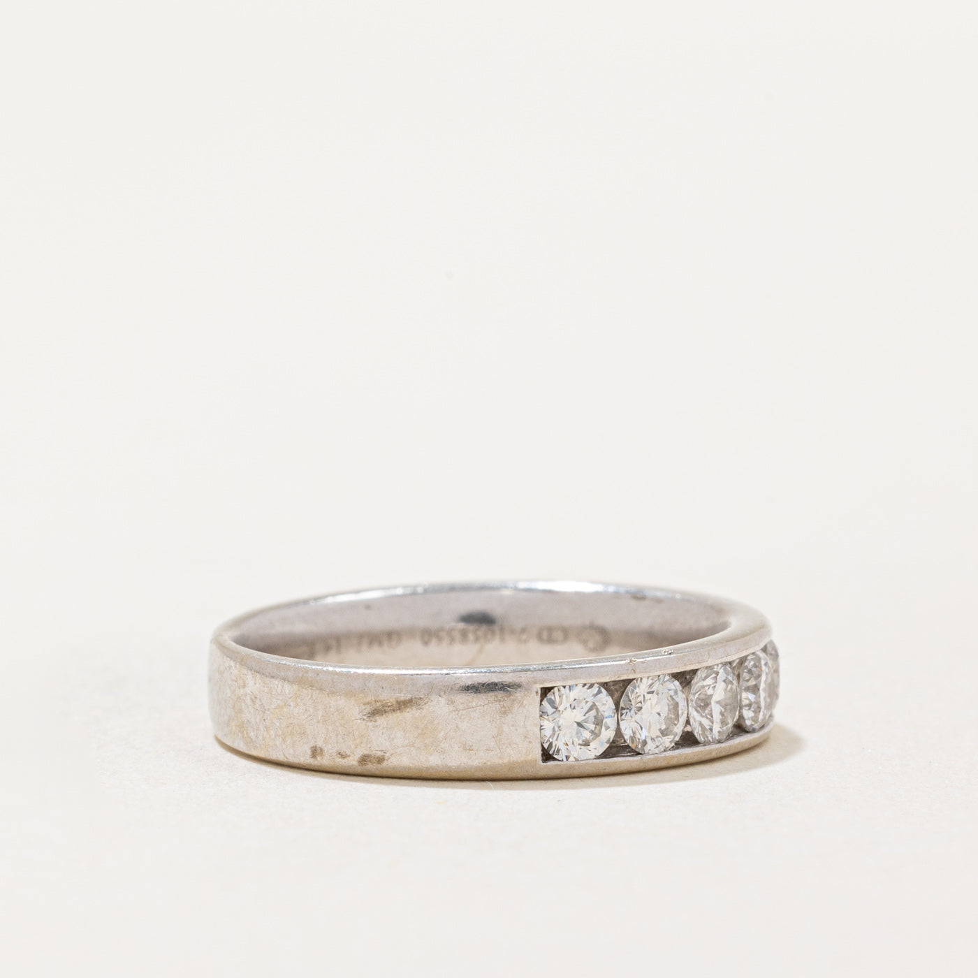Channel Set Semi Eternity Diamond Band | 0.98ctw | SZ 6 |