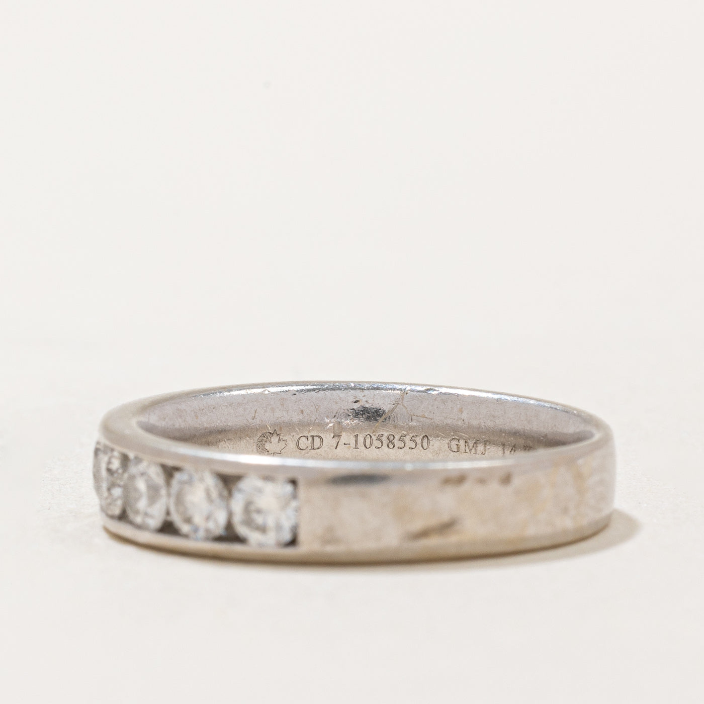 Channel Set Semi Eternity Diamond Band | 0.98ctw | SZ 6 |