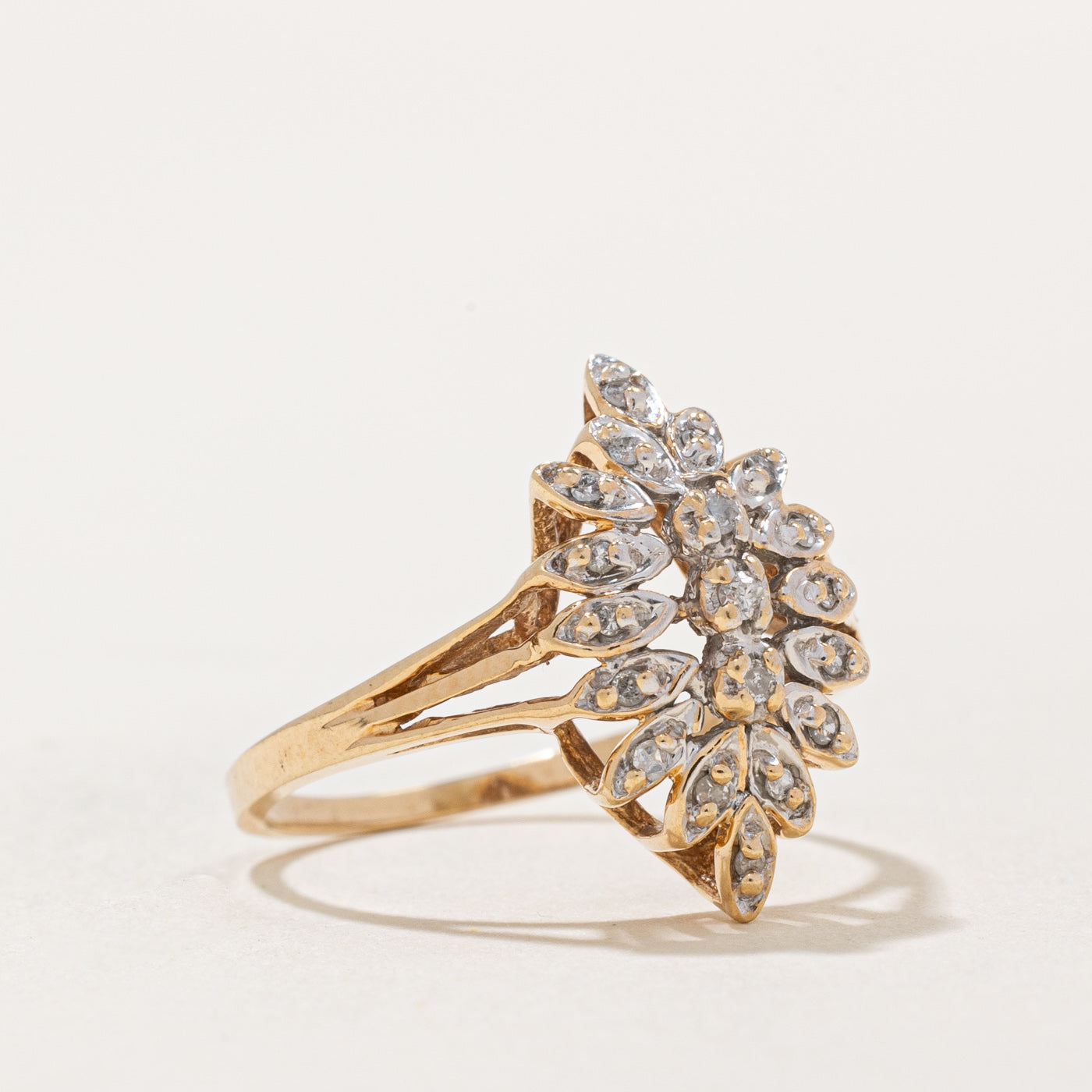 Diamond Cocktail Ring | 0.20ctw | SZ 5.75 |