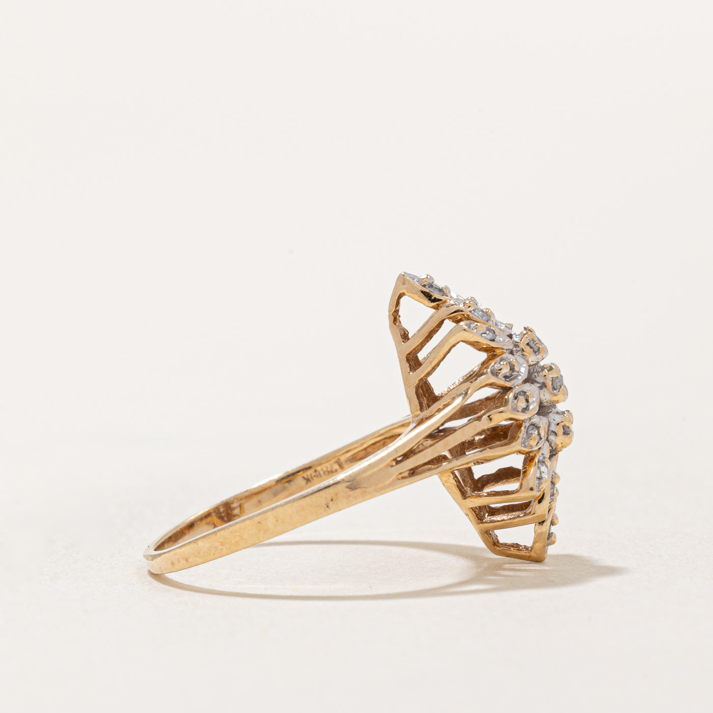 Diamond Cocktail Ring | 0.20ctw | SZ 5.75 |