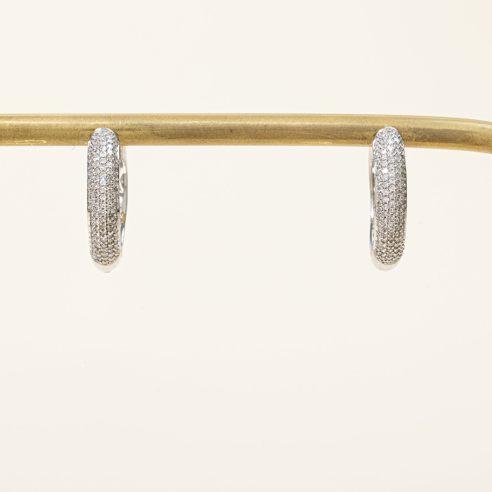 Pavé Set Diamond Hoop Earrings | 0.25ctw |