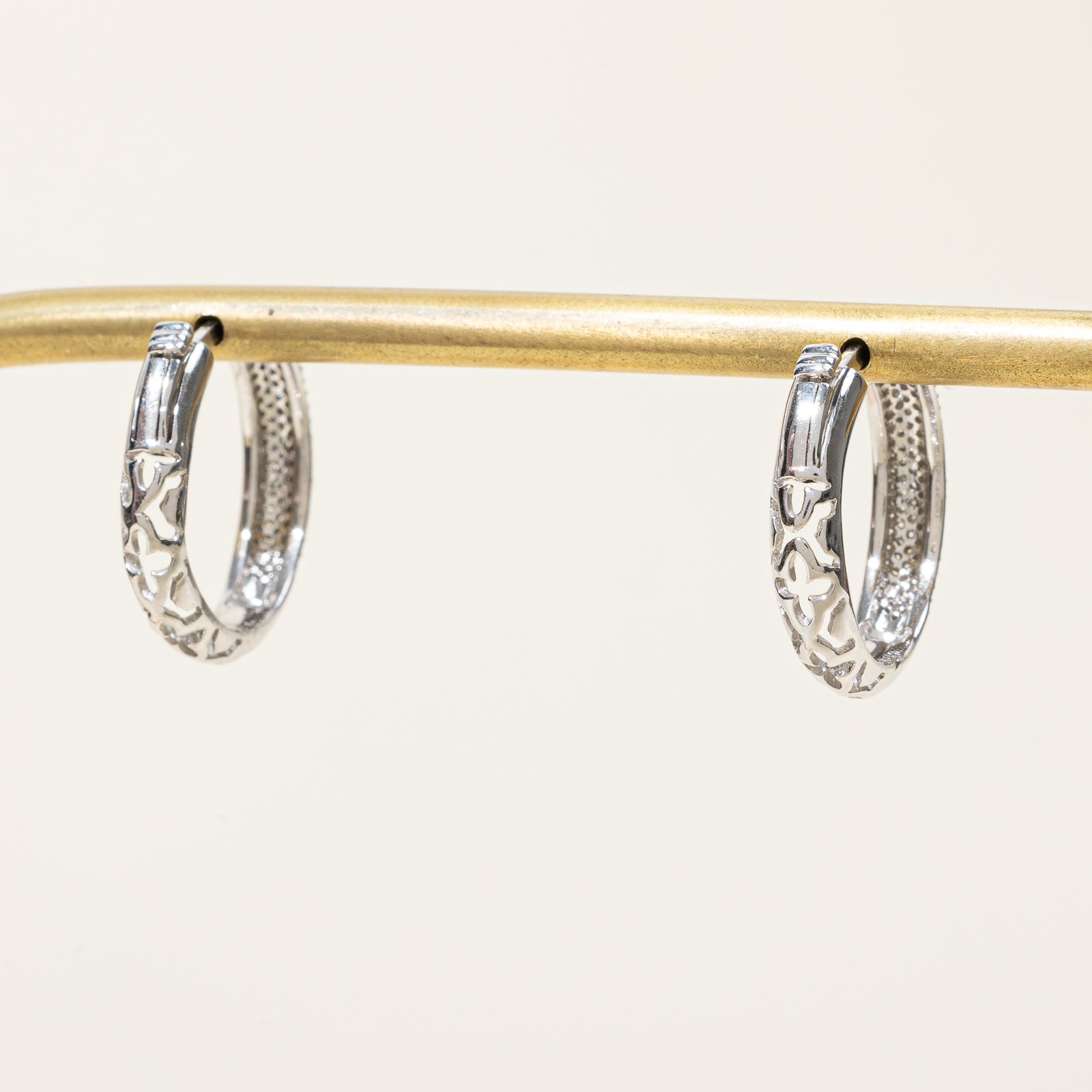 Pavé Set Diamond Hoop Earrings | 0.25ctw |