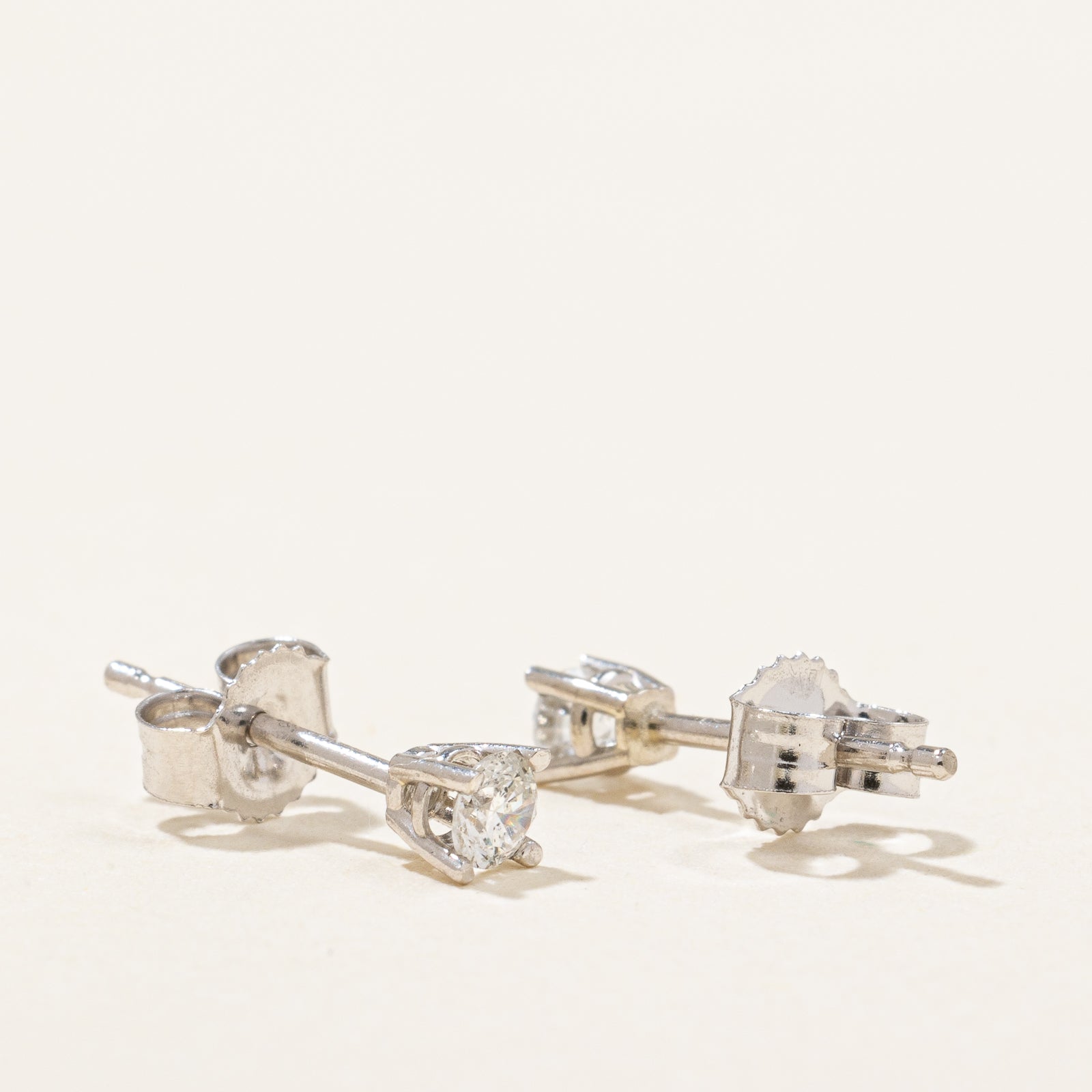 Boucles d'oreilles puces en diamant | 0,12 ct |