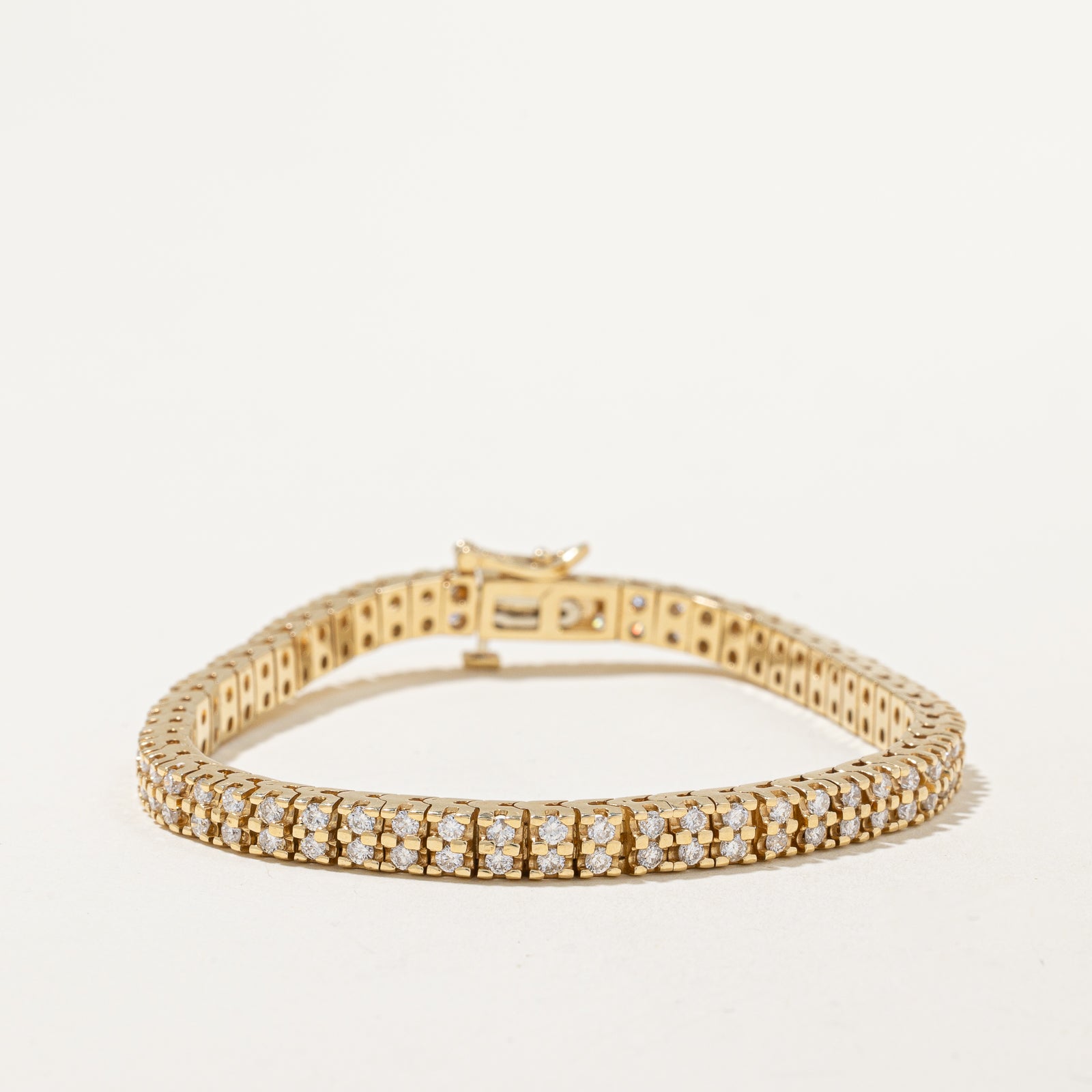 Double Row Diamond Tennis Bracelet | 1.47ctw | 7" |