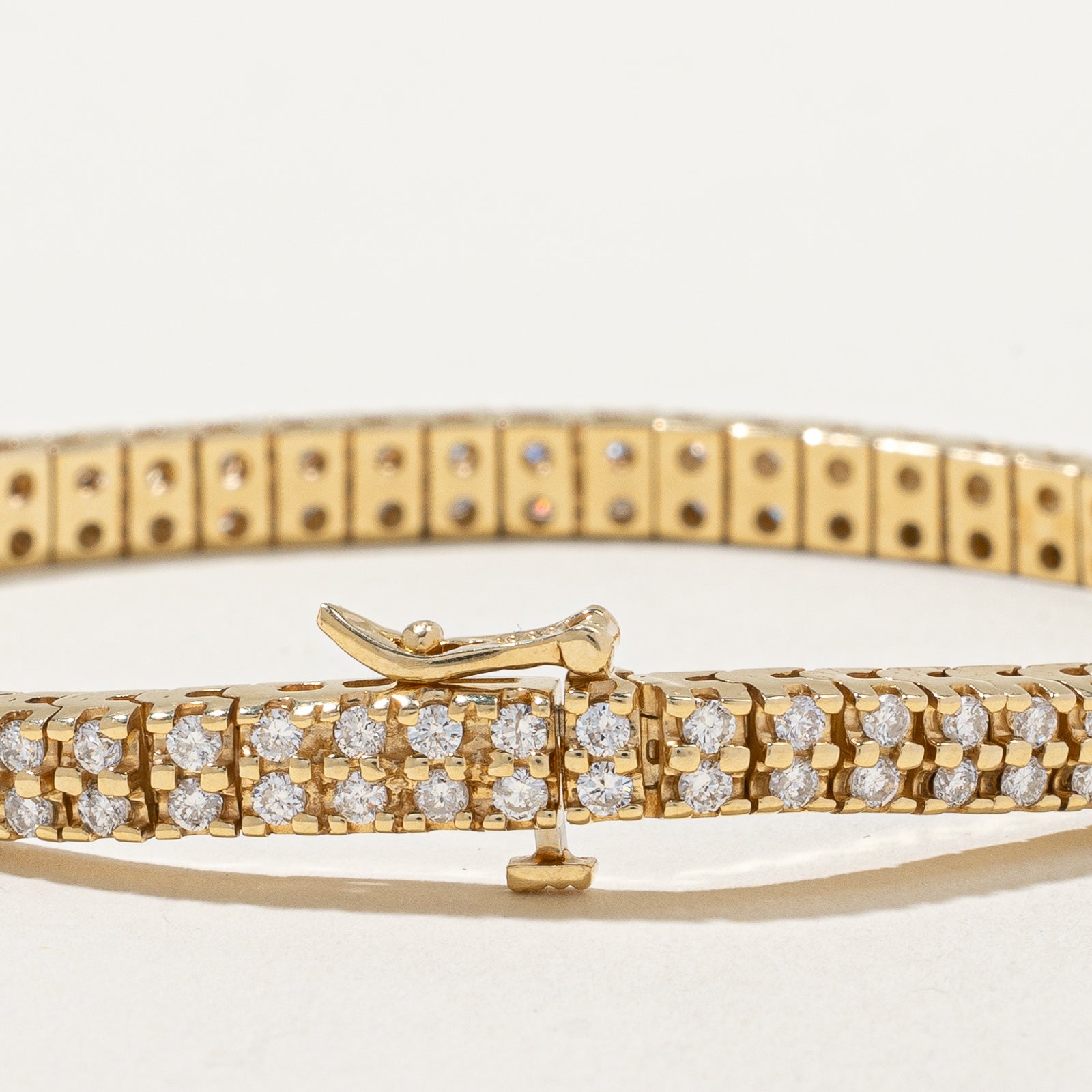 Double Row Diamond Tennis Bracelet | 1.47ctw | 7" |