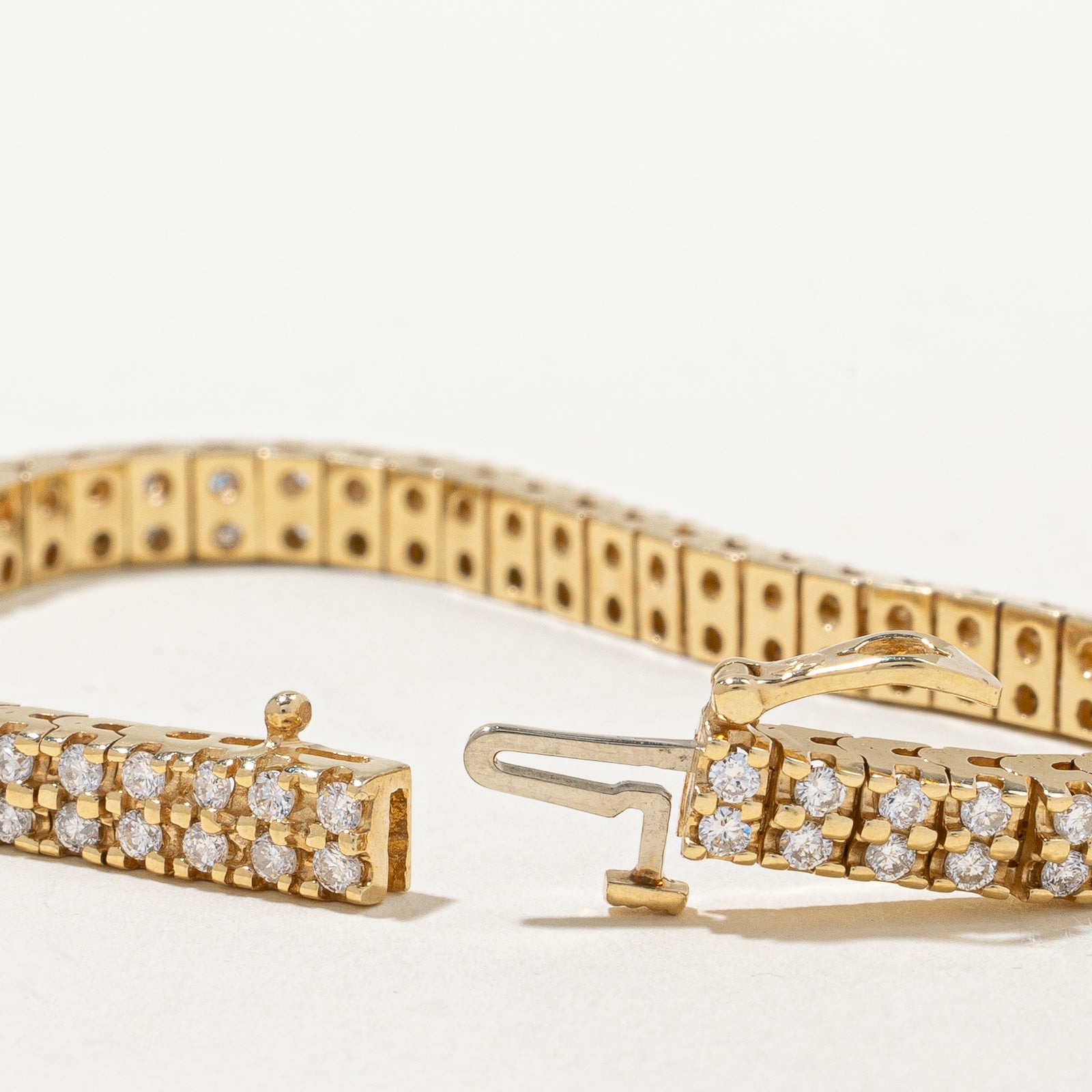 Double Row Diamond Tennis Bracelet | 1.47ctw | 7" |